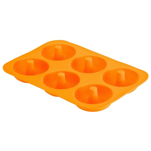 RoyalFord Silicone Donut Mold with 6 Cavities 18×26cm