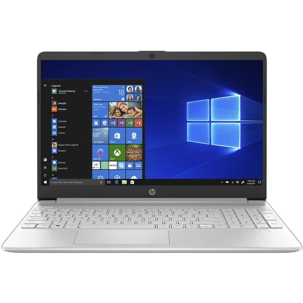 HP 15s-fq2020ne 3B3W7EA Laptop Intel Core i3 4GB RAM 256GB SSD Intel UHD Graphics Win10 15.6inch FHD Natural Silver English/Arabic Keyboard- Middle East Version