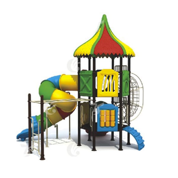 Bait Al Tarfeeh Gold Outdoor Multicolor Slides Playground