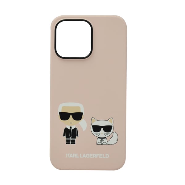 Karl Lagerfeld Liquid Silicone Karl & Choupette Case For Iphone 14 Pro Max Light Pink Karl Lagerfeld Liquid Silicone Karl & Choupette Case For Iphone 14 Pro Max Light Pink