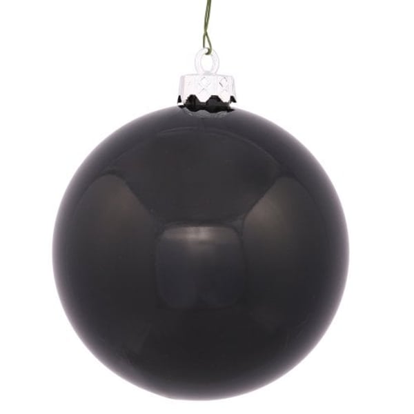 Black Shatterproof Christmas Ball Ornaments