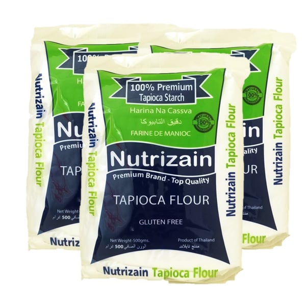 Nutrizain Tapioca Flour, 3 x 500 gm