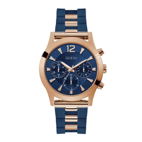 Guess Skylar Blue Silicone Multi-function Watch For Women - W1294L2