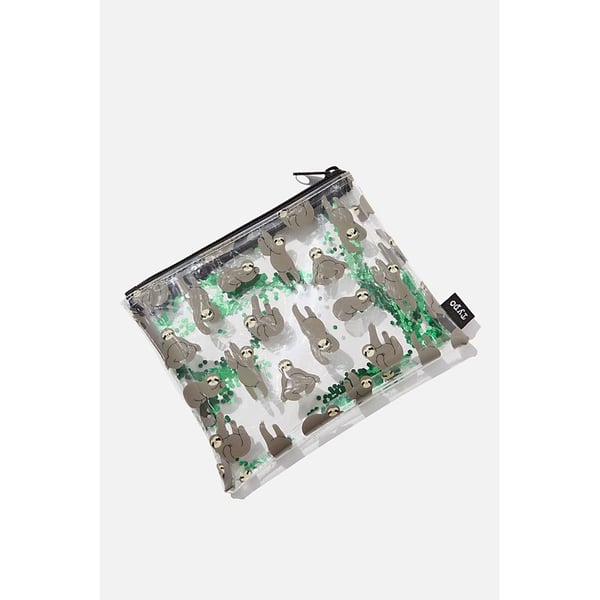 TYPO Clear It Pencil Case-Sloths Adventure TYPO Clear It Pencil Case-Sloths Adventure