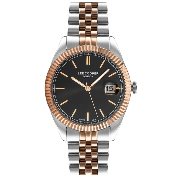 LEE COOPER Men's Analog Black Dial Watch - LC07215.550