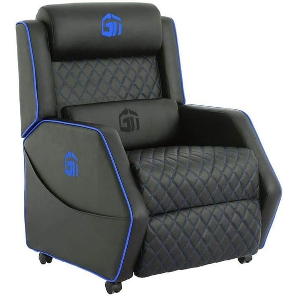GamerTek Recliner Couch Gaming Sofa XL- Blue/Black