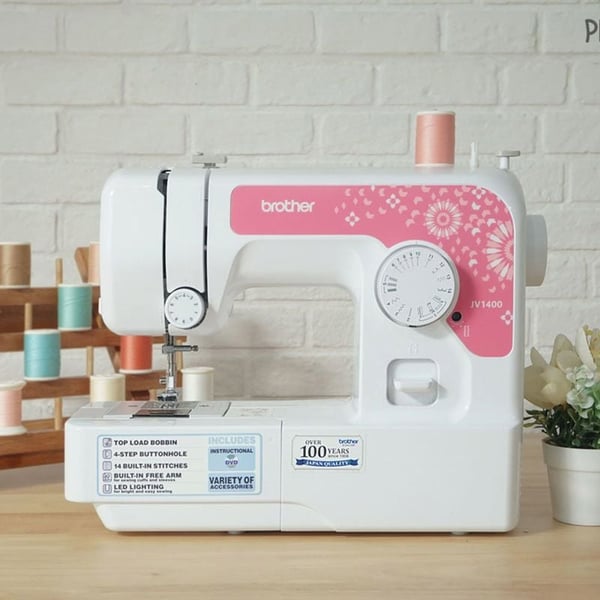 Buy Brother Sewing Machine White JA14003PIN Online in UAE Sharaf DG