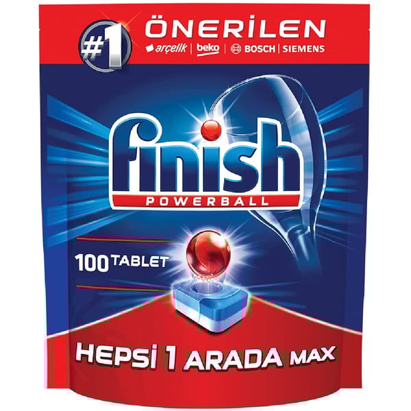 Buy Finish Dishwasher Detergent Tablets, All In One Max, 100 Tabs