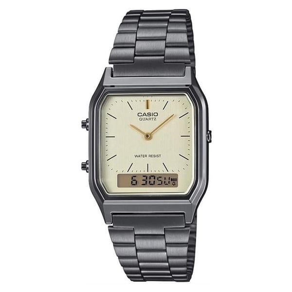 Casio Vintage Grey Stainless Steel Analog Unisex Watch AQ-230GG-9ADF Casio Vintage Grey Stainless Steel Analog Unisex Watch AQ-230GG-9ADF