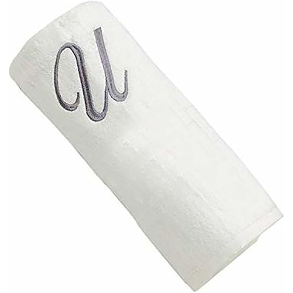 Personalized For You Cotton White U Embroidery Bath Towel 70*140 cm