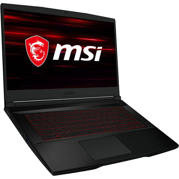 MSI GF63 Gaming Laptop Core i5-10200H 2.40GHz 8GB 256GB SSD 4GB Nvidia GeForce GTX 1650 Win10 15.6inch FHD Black English Keyboard