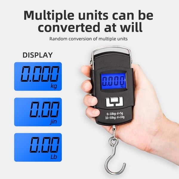 Lavish Fish Weight Scale 50kg, Electronic Hanging Luggage Scale