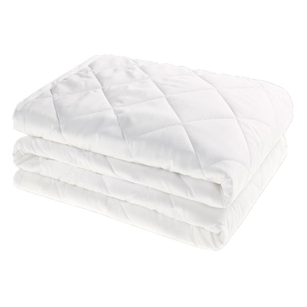 Mattress Protector Quilted Single 90x190cm White