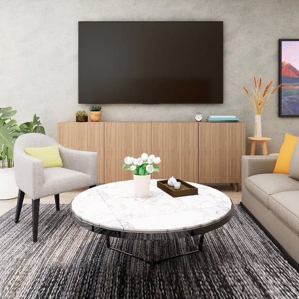 TV installation with Swivel Bracket TV installation with Swivel Bracket