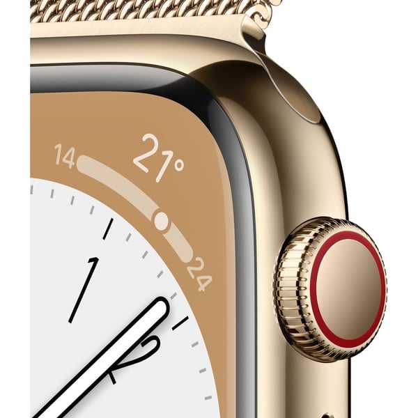 apple watch 4 gold stainless steel case with gold milanese loop