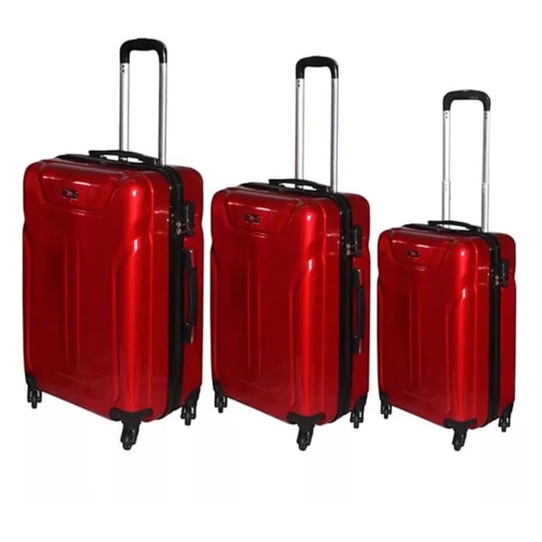 Highflyer Terminator Trolley Luggage Bag Red 3pc Set TH1609PPC3PC Highflyer Terminator Trolley Luggage Bag Red 3pc Set TH1609PPC3PC