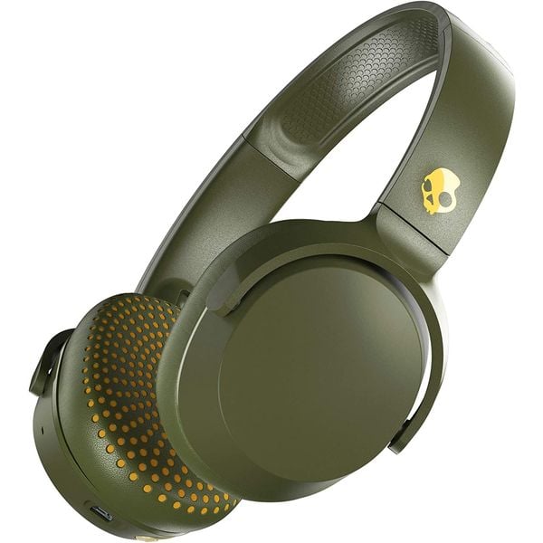 Skullcandy S5PXW-M687 Riff Wireless Over Ear Headphone Olive Green