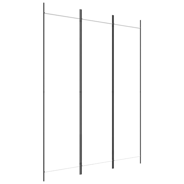 vidaXL 3-Panel Room Divider White 150x200 cm Fabric