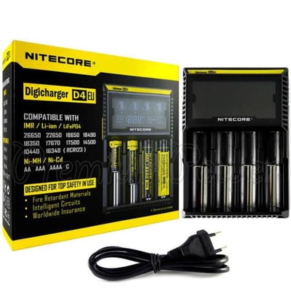Nitecore D4 Digicharger Universal Charger 18650 RCR123A 17650 17670 14500 AA AAA