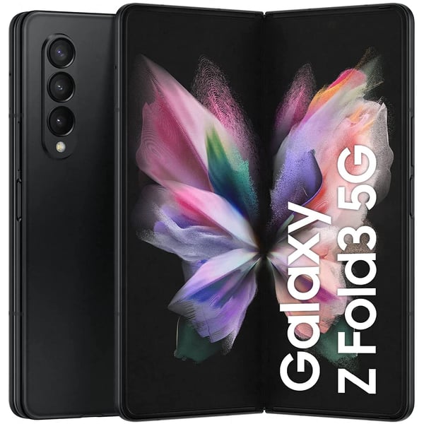 Samsung Galaxy Z Fold3 5g Dual Sim And Esim Smartphone, 256GB Storage And 12GB Ram, Phantom Black