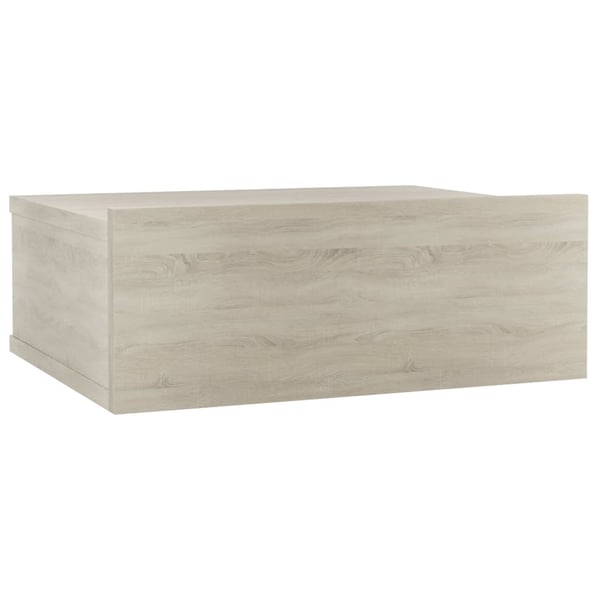 vidaXL Floating Nightstand Sonoma Oak 40x30x15 cm Engineered Wood