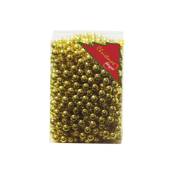 Christmas Magic Beads Garland 6mmx10m Gold Christmas Magic Beads Garland 6mmx10m Gold