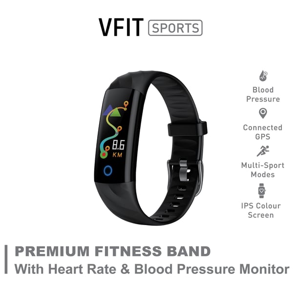 Smart VfitSport Fitness Tracker - Black Smart VfitSport Fitness Tracker - Black