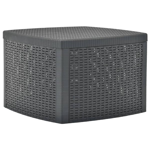 vidaXL Side Table Anthracite 54x54x36.5 cm Plastic vidaXL Side Table Anthracite 54x54x36.5 cm Plastic
