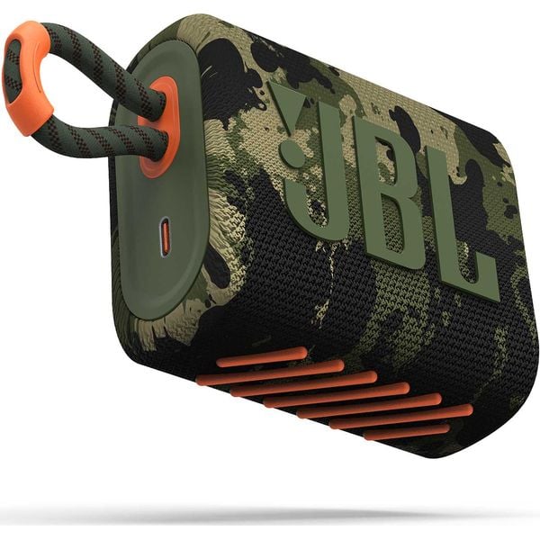 JBL GO 3 Bluetooth Portable Waterproof Speaker Camouflage