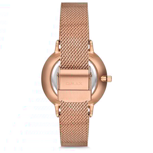 Omax Sparkle Collection Rose Gold Mesh Analog Watch For Women SPM02RP8I Omax Sparkle Collection Rose Gold Mesh Analog Watch For Women SPM02RP8I
