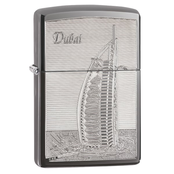 Zippo AE181979 150 Burj Al Arab Black Ice Windproof Lighter