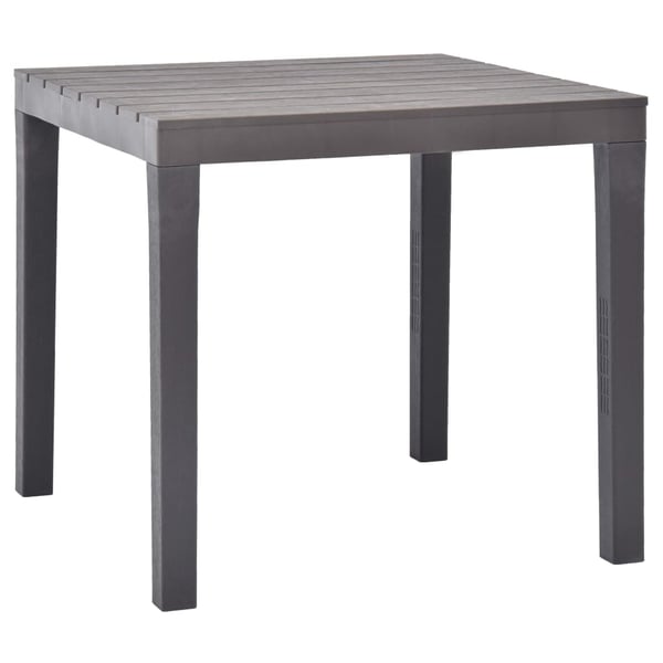 vidaXL Garden Table Mocca 78x78x72 cm Plastic vidaXL Garden Table Mocca 78x78x72 cm Plastic