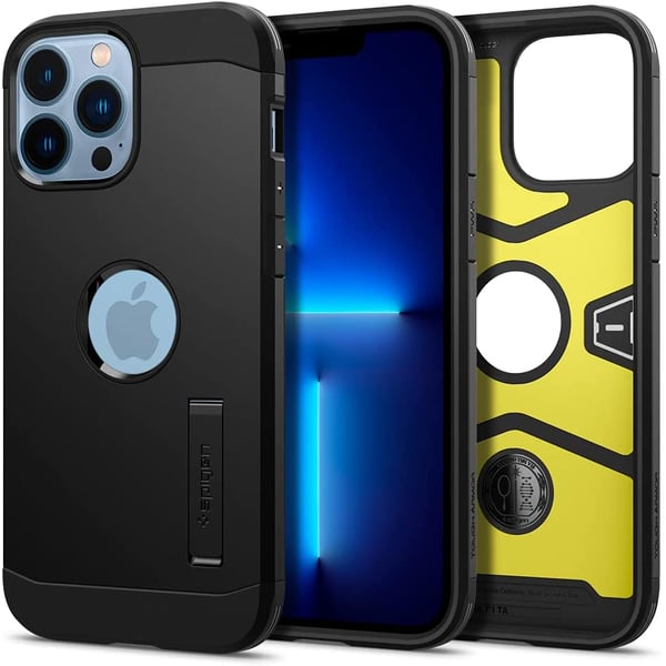 Spigen Tough Armor Designed For Iphone 13 Pro Max Case Cover With Extreme Impact Foam - Black