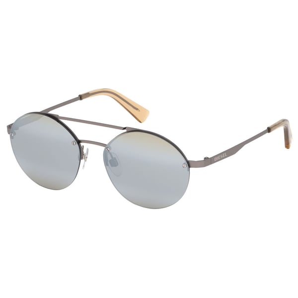 Diesel Rimmed Grey Metal Unisex Sunglasses DL027509C53 Diesel Rimmed Grey Metal Unisex Sunglasses DL027509C53