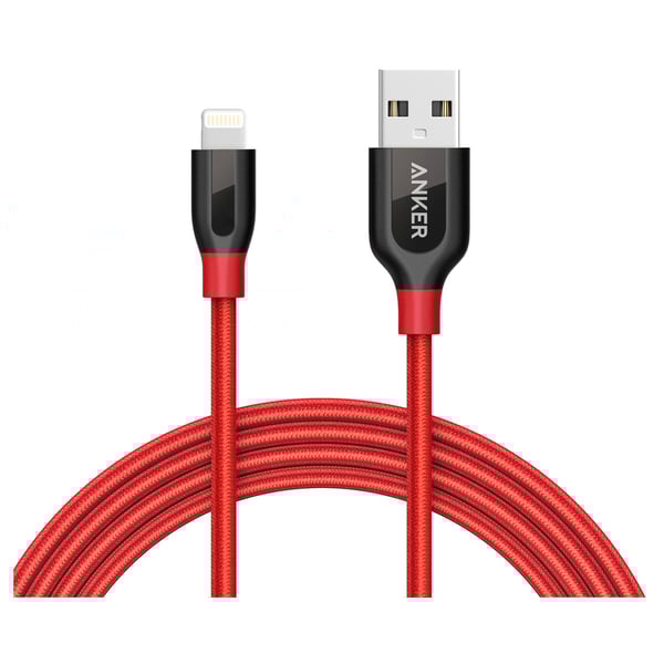 Anker ANA8123H91 Powerline+ Lightning Power Cable 3m Red For iPhone Anker ANA8123H91 Powerline+ Lightning Power Cable 3m Red For iPhone