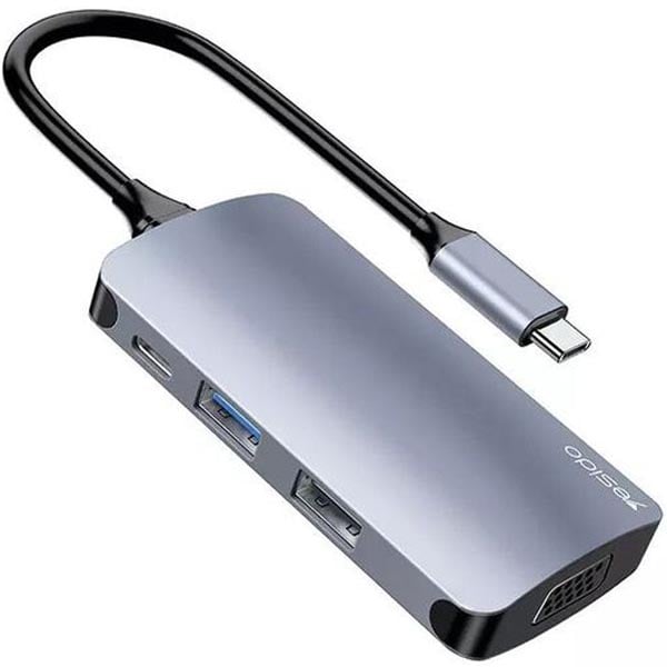 موزع منافذ USB-C متعدد الاستخدامات 7 في 1 موديل HB16 من يسيدو