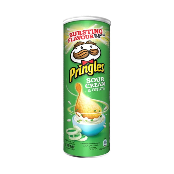 Pringles Sour Cream & Onion Flavored Chips 165g