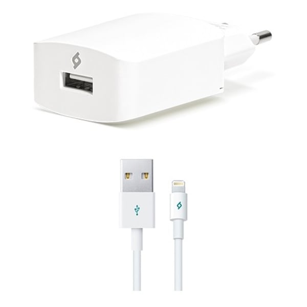 Ttec Speedcharger Wall Charger With Lightning Cable 1m White