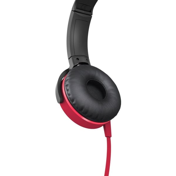 Sony MDRXB450AP/R Extra Bass Wired Over Ear Headphone Red