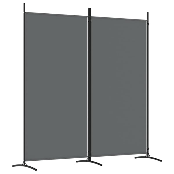 vidaXL 2-Panel Room Divider Anthracite 175x180 cm Fabric vidaXL 2-Panel Room Divider Anthracite 175x180 cm Fabric