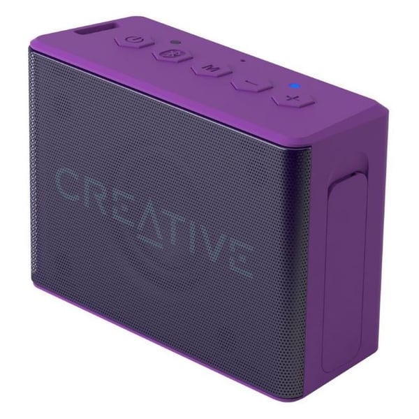Creative MUVO 2c Palm-sized Water-resistant Bluetooth Speaker with Built-in MP3 Player Purple