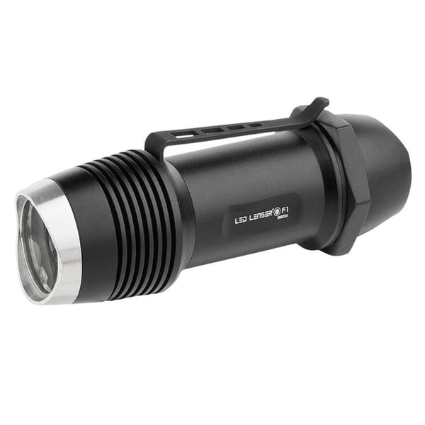 Ledlenser F1 Battery Operated Mini LED Flashlight (400 Lumens)