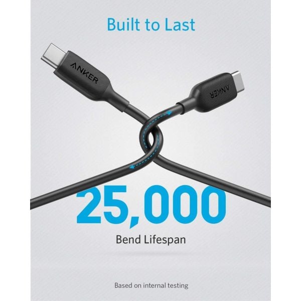 Anker PowerLine III USB Type-C Cable 1.8m Black Anker PowerLine III USB Type-C Cable 1.8m Black