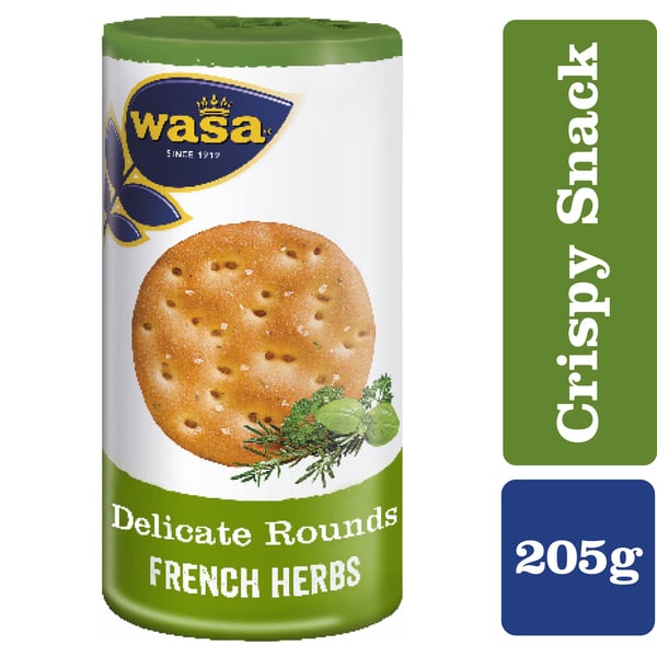 Wasa Delicate Tasty Rounds French Herbs 250g