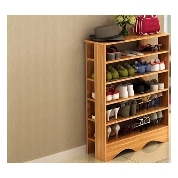 Buy Five Tier Wooden Shoe Rack Organiser Beech Price Specifications Features Sharaf Dg