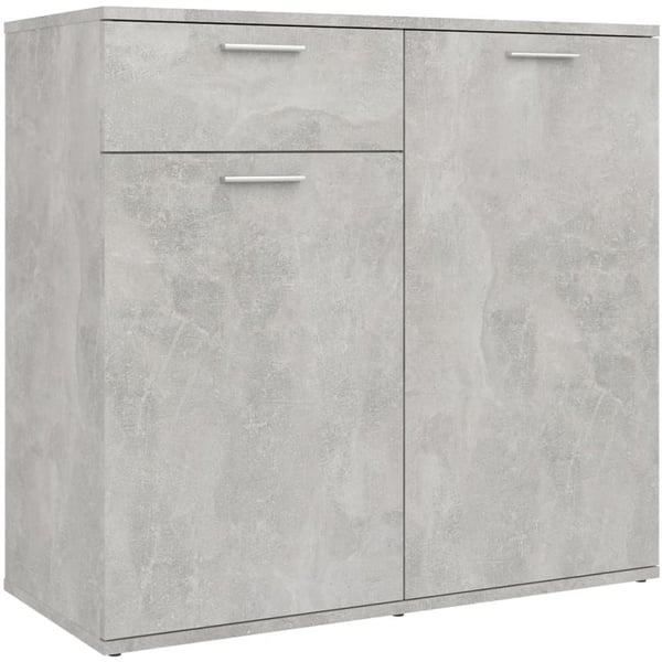 Vidaxl Sideboard Concrete Grey 80x36x75 Cm Chipboard