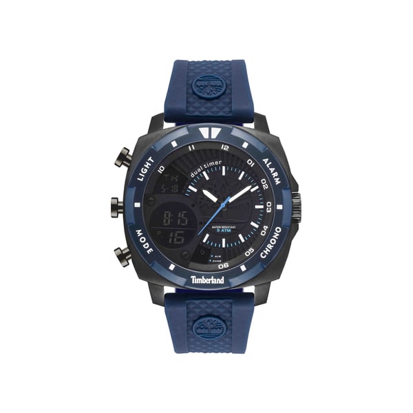 Timberland Hinsdale Blue Silicone Analog/Digital Men Watch