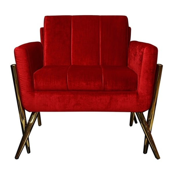 Pan Emirates Braxtan Single Seater Sofa Red Pan Emirates Braxtan Single Seater Sofa Red