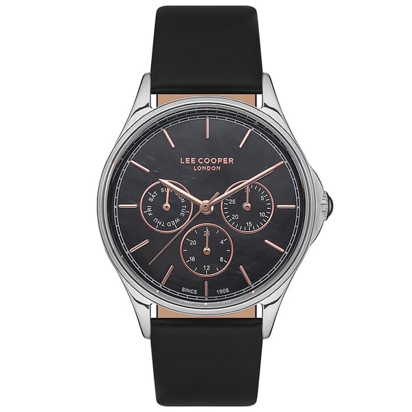 Lee Cooper Women's Multi-function Black Dial Watch - Lc07204.151 Lee Cooper Women's Multi-function Black Dial Watch - Lc07204.151