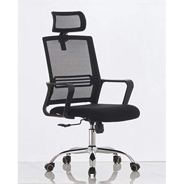 Mahmayi Sleekline 690033 Task Chair Mesh (Chair With Headrest Black)